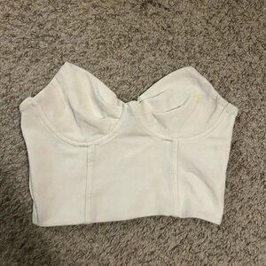 Cream Bustier Top